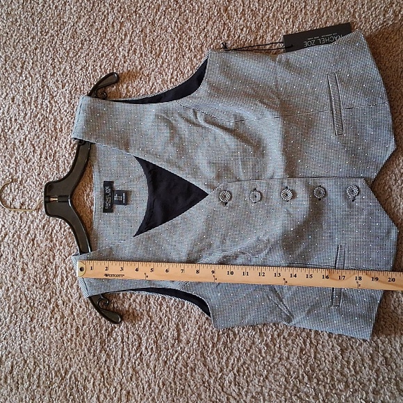 Rachel Zoe Bling Buttoned Vest - Picture 7 of 8